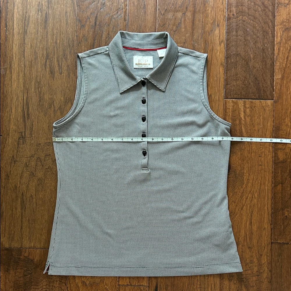 Golf Skort (4) and Sleeveless Polo (M) Black and White Lopez EP PRO - Picture 12 of 15